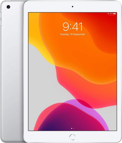Apple iPad 10.2'' (Late 2019) 128GB, WiFi Only - Silver (Renewed)