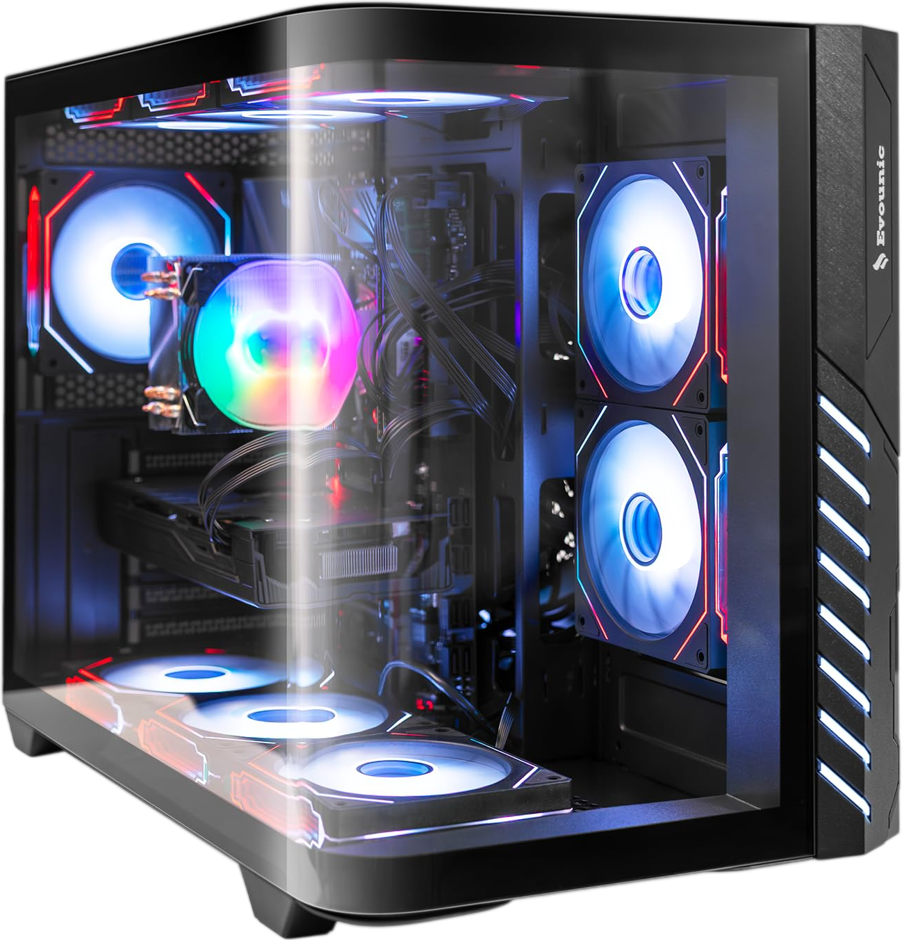 HERB GARDEN USA Liquid Cooling Gaming PC Desktop,12th Gen i7-12700KF, GeForce RTX 4060 8GB Graphics, 32GB DDR4 RGB RAM, 1TB NVMe SSD, 800W Power Supply, Windows 11 Pro,Plug and Play Desktop Computer