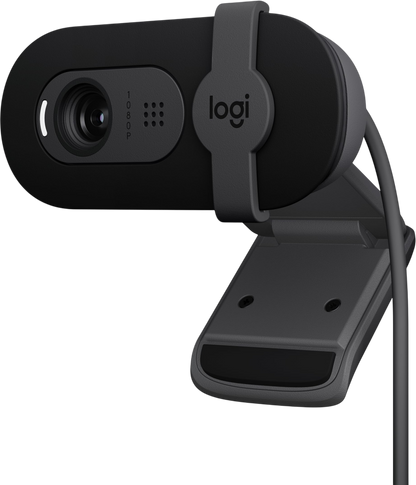 Logitech Brio 101 Full HD 1080p Webcam for Meetings, Streaming, Desktop, Laptop, PC - Built-in Mic, Shutter, Works with Zoom, Microsoft Teams, Nintendo Switch 2’s New GameChat Mode, USB-A,-Black
