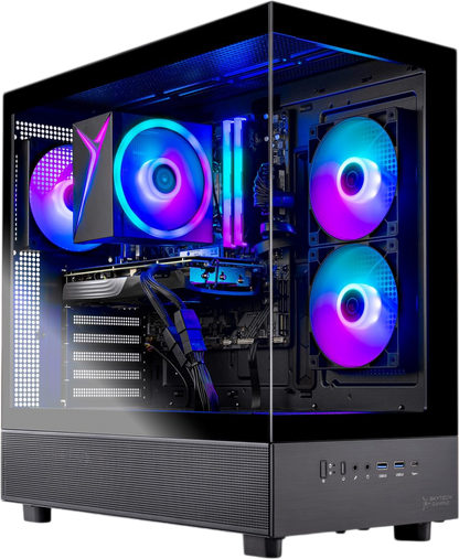NEW Skytech Gaming Azure 3 Gaming PC, AMD Ryzen 7 5700 3.7GHz, NVIDIA RTX 5060, 1TB NVMe SSD, 32GB DDR4 RAM 3200, 650W Gold PSU, Wi-Fi, Win 11, Desktop