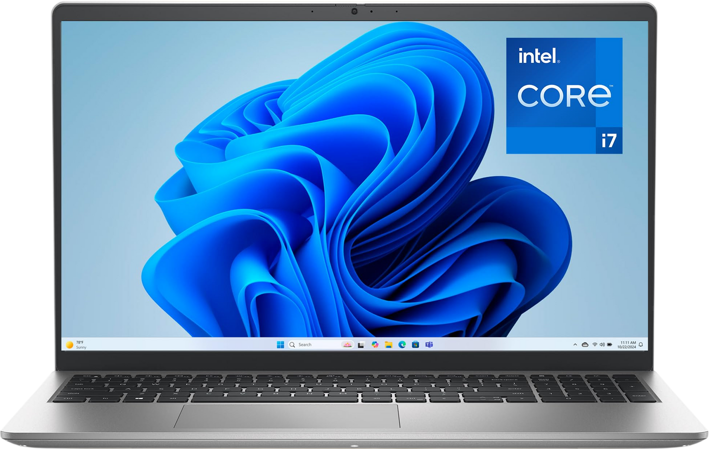 Dell 15 Laptop DC15250-15.6-inch FHD 120Hz Display, 13th Gen Intel Core i7-1355U, 16GB DDR5 RAM, 512GB SSD, Intel UHD Graphics, Windows 11 Home, 1 Year Basic Onsite Service - Platinum Silver